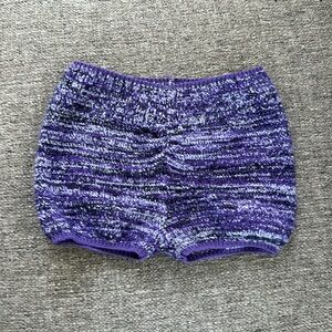 Capezio Girls Purple Knit Dance Bottoms Size Small